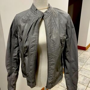 COPY - Brand new gray leather jacket watch video 🖤🥰